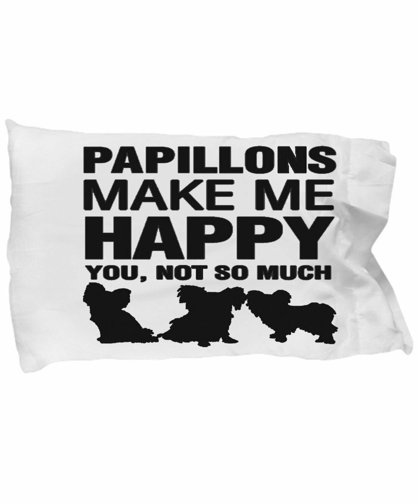 Papillons Make Me Happy Pillow Case