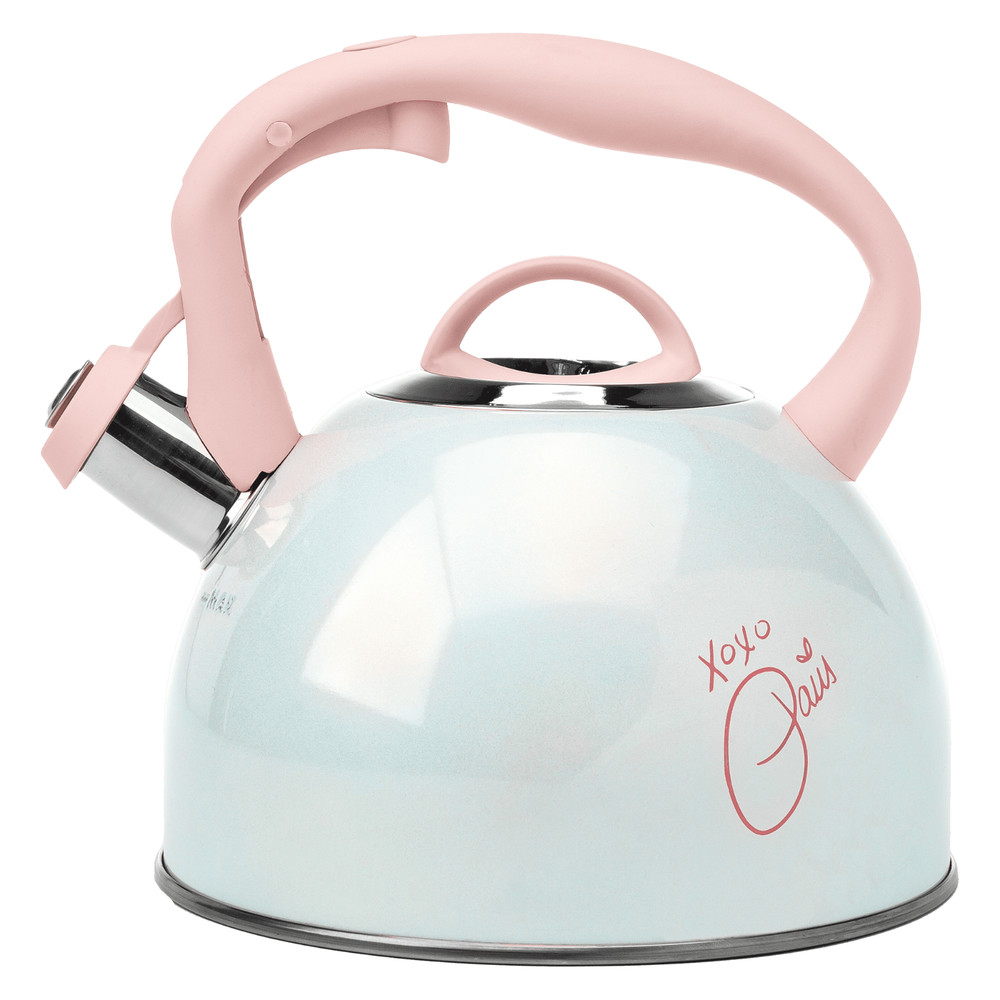 Paris Hilton Whistling Tea Kettle, Stainless Steel, Iridescent, 2.2-Quart
