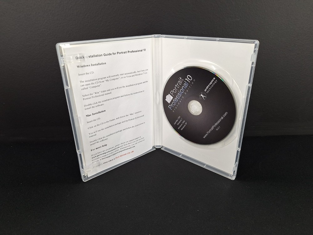 Portrait Professional 10 Standard Edition Anthropics Technology Software CD