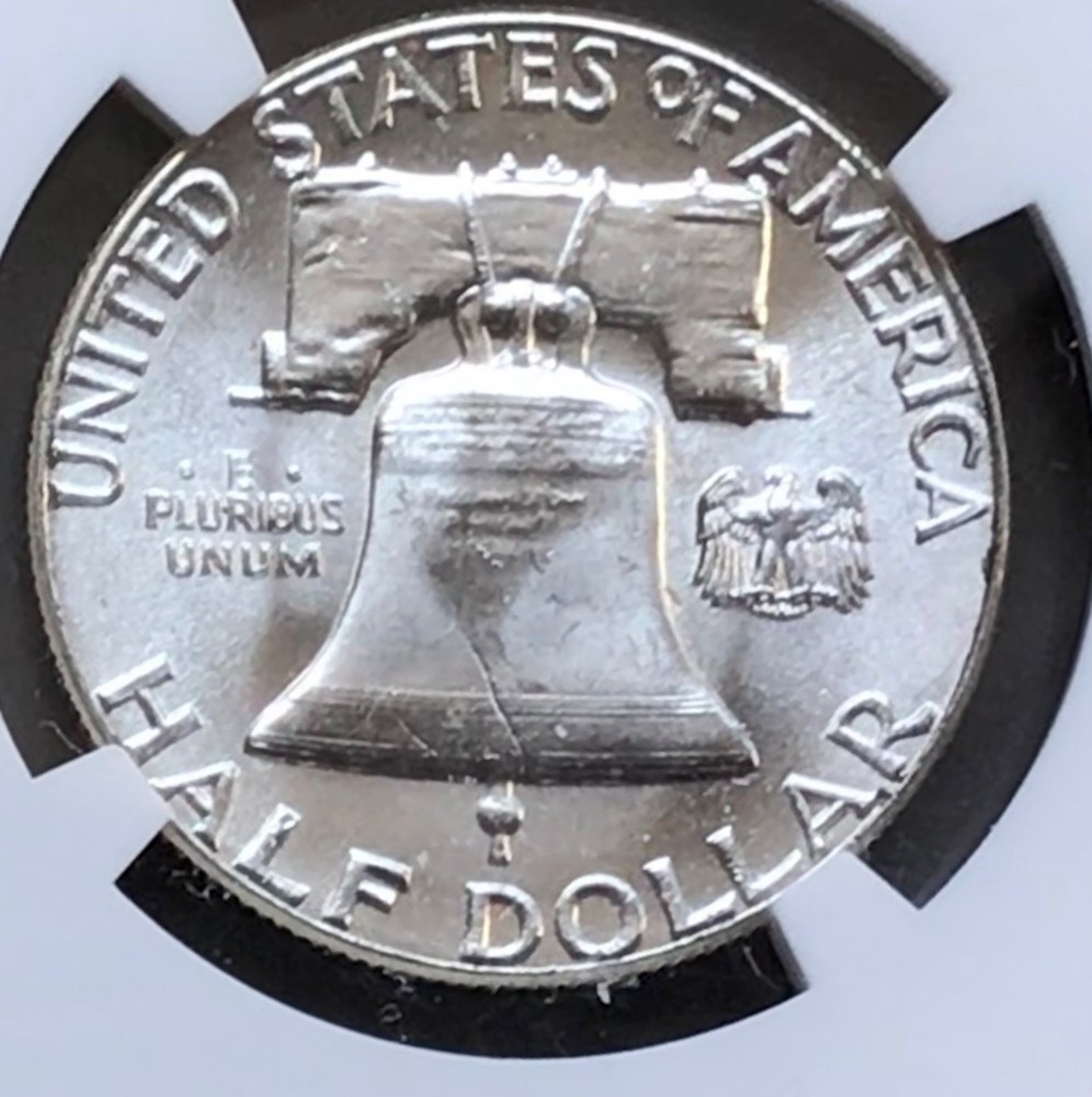 (2) 1958 Type 2 Reverse Franklin NGC MS64