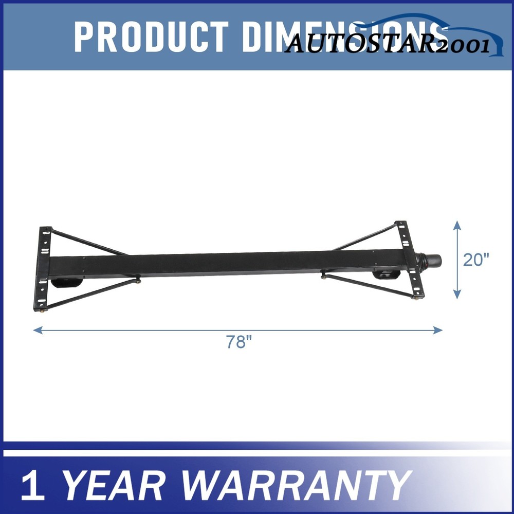 Universal Rear Trailer Stabilizer Jack Stand Stabilizer Jack Kit 298707 Black