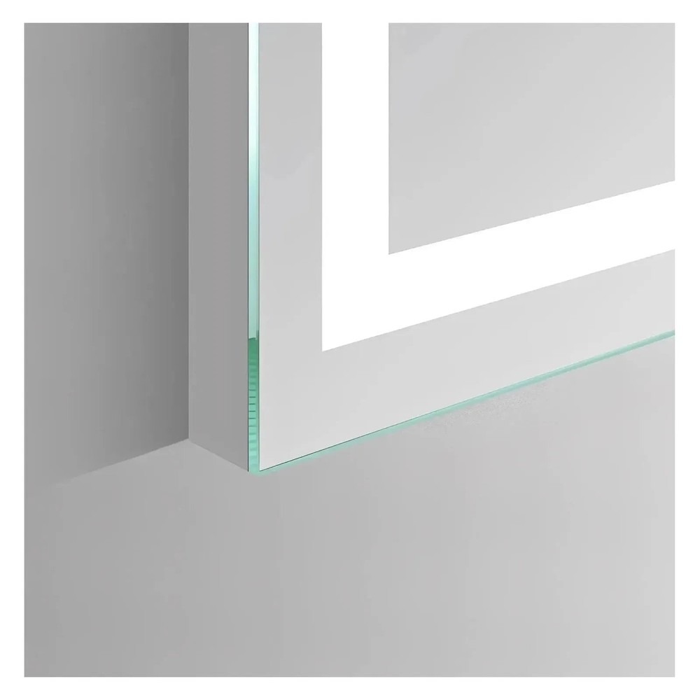 XANTHE LED ILLUMINATED VANITY SQUARE MIRROR - 30 x 24