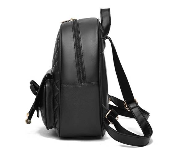 Black small back pack purse for women