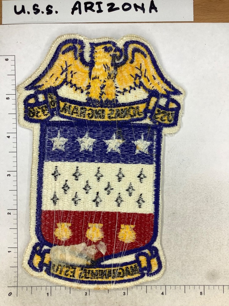 VINTAGE US NAVY USS JONAS INGRAM SHIPS PATCH