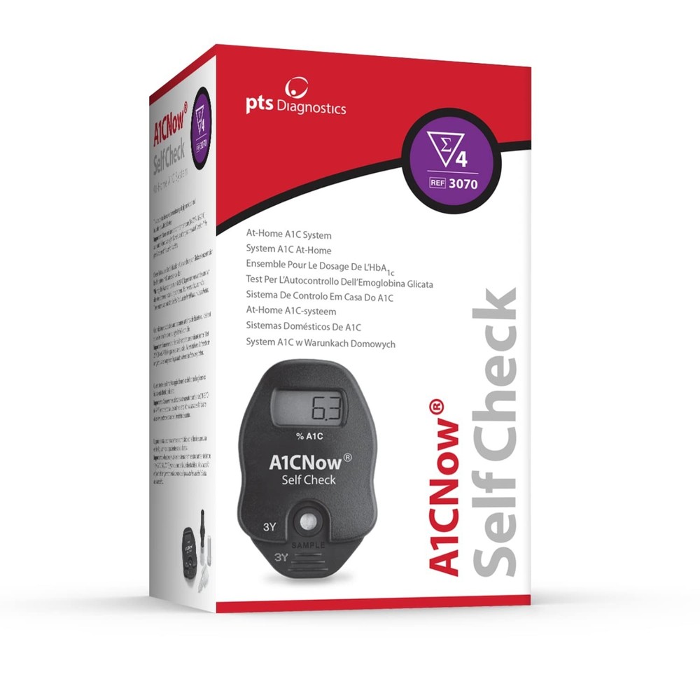SelfCheck, A1C Home , Includes Analyzer and 4 Tests, Displays Results in 5 Mi...