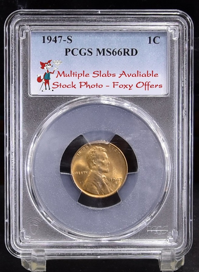 1947-S Lincoln Wheat Cent - PCGS MS66RD (Bulk)