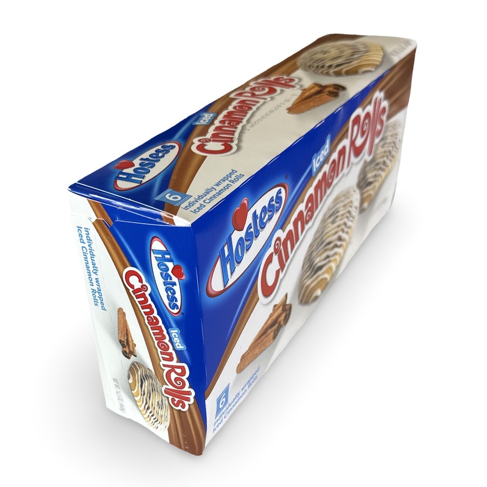 Hostess Cinnamon Rolls Snack Cake 6 Packs, 2 Boxes (12 Rolls Total)