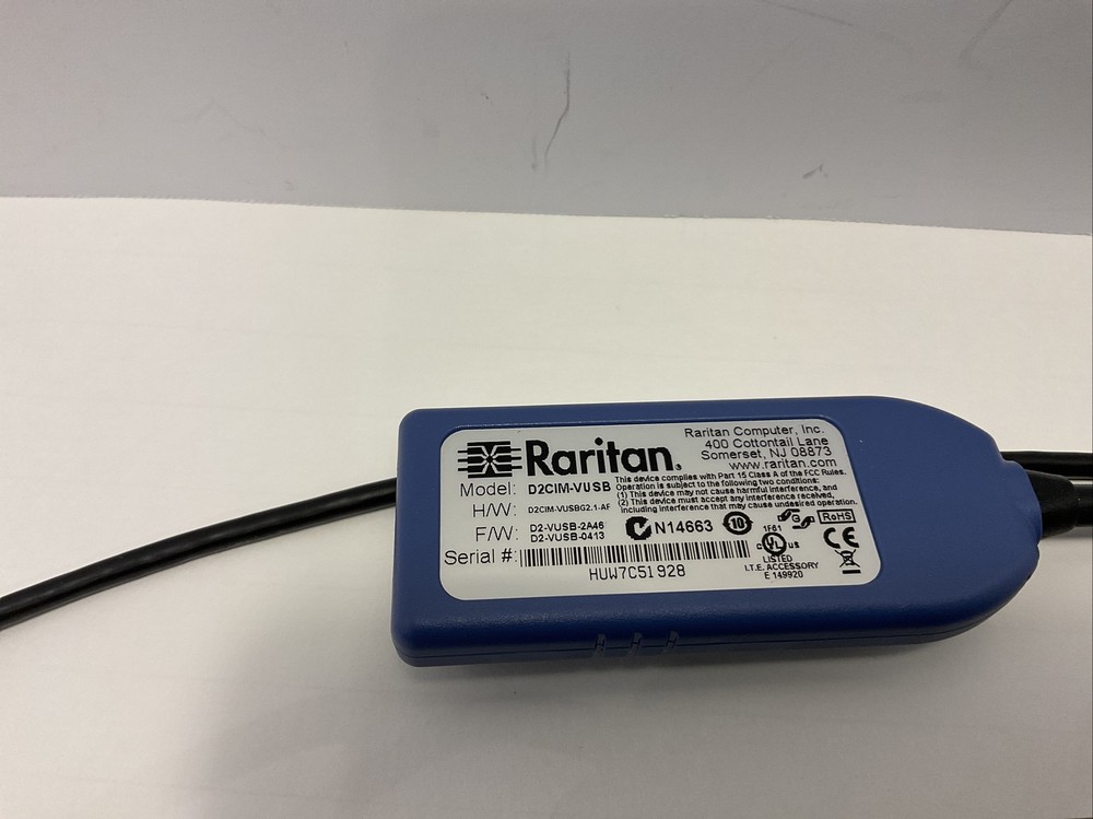 HP 520-341-002 (1) & Raritan D2CIMVUSB (1) Pulled From Working Environment