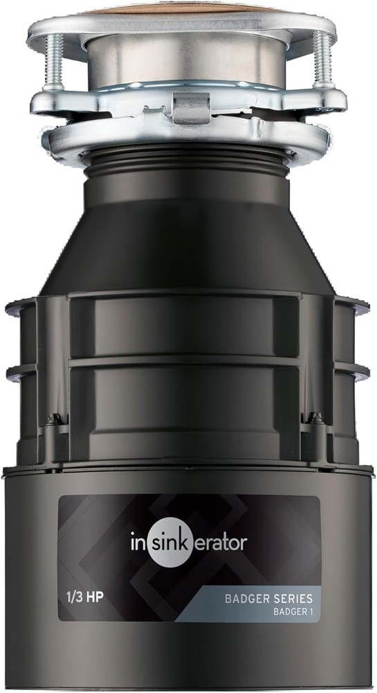 InSinkErator Garbage Disposal, Badger 1, Standard Series, 1/3 HP Continuous Feed