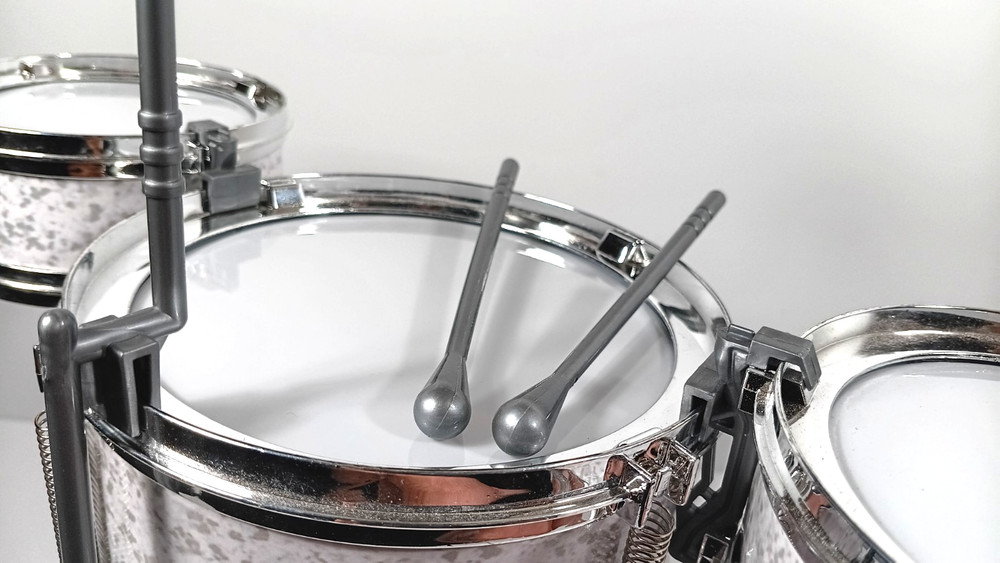 Westminster Desktop Drum Set Silver Color New open Box