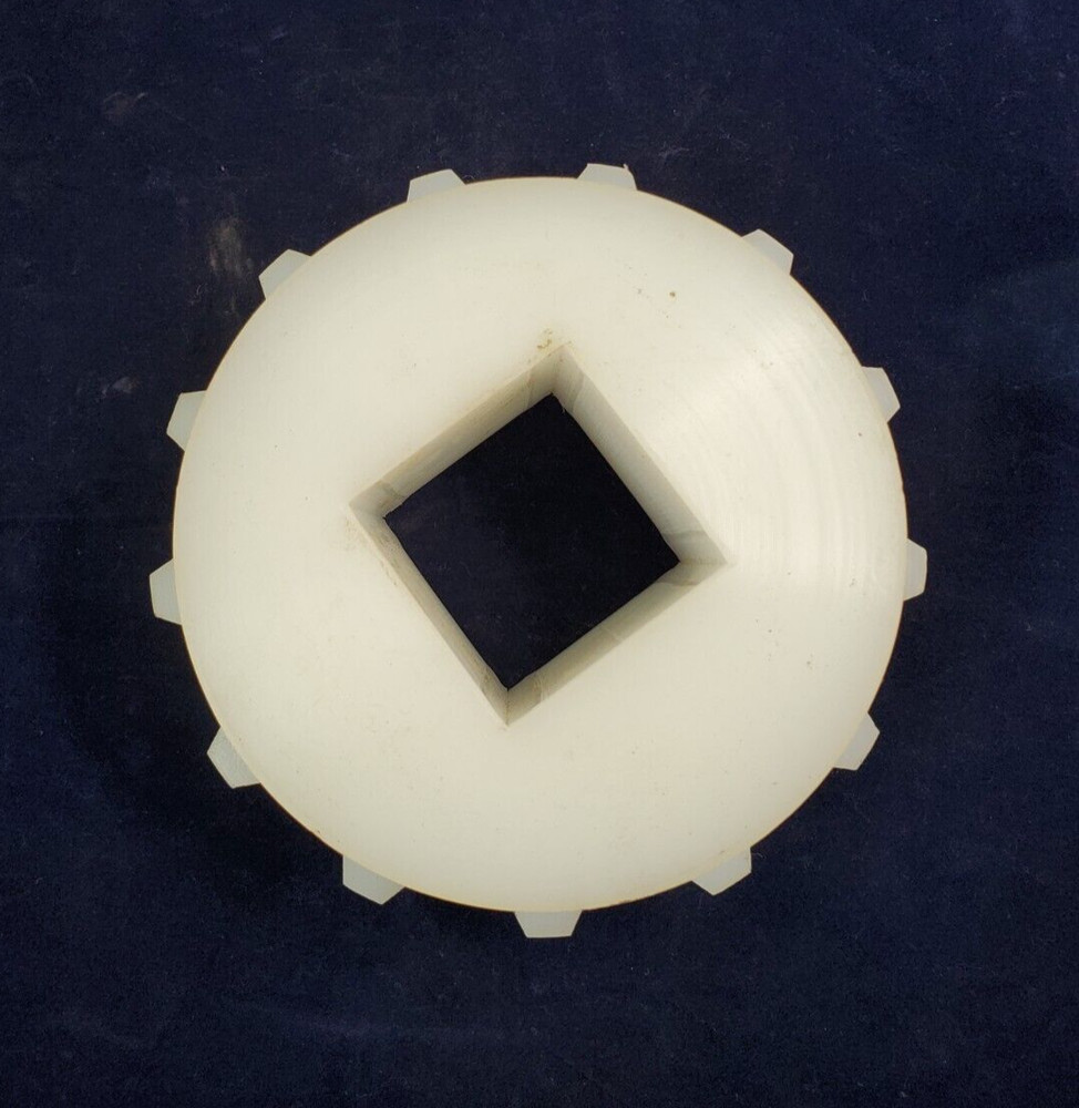 PLASTIC ROLLER CHAIN SPROCKET 13 TEETH 1" PITCH 4" HUB OAD 1-1/2" SQUARE BORE