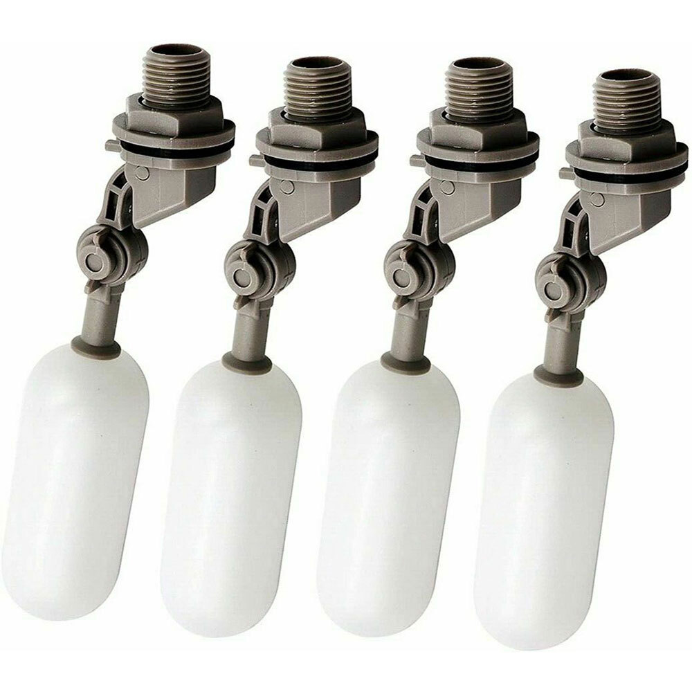 4pcs Water Float 1/2" Automatic Shut Off valve Quick connctor Tank Overfill Stop