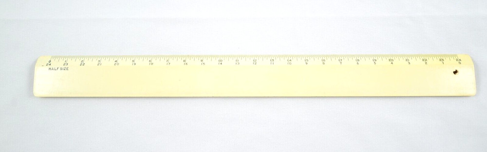 Bruning 2033 2042 Drafting Engineer Rulers Full Size/Half Size- Set of 2