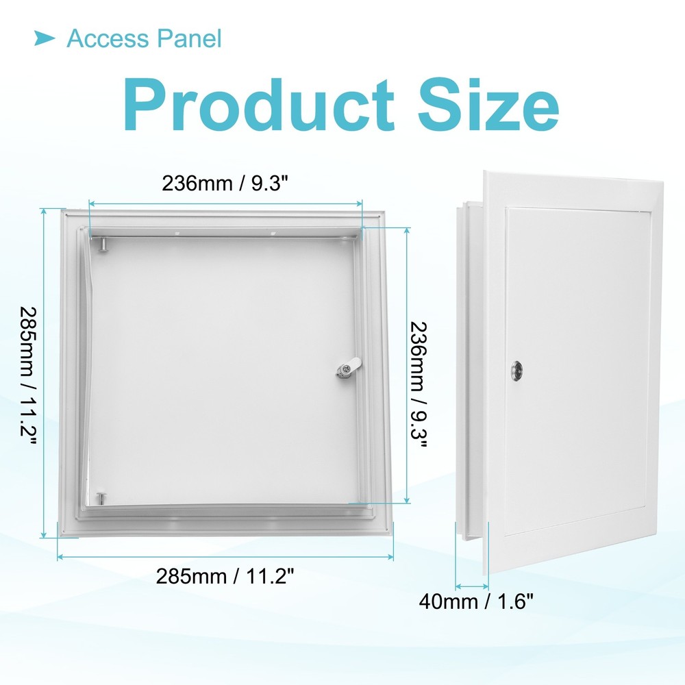 11"x11" Drywall Access Panel Wall Hole Cover Access Doors with Lock, White