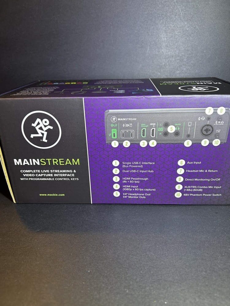 Mackie MainStream Complete Live Streaming and Video Capture Interface