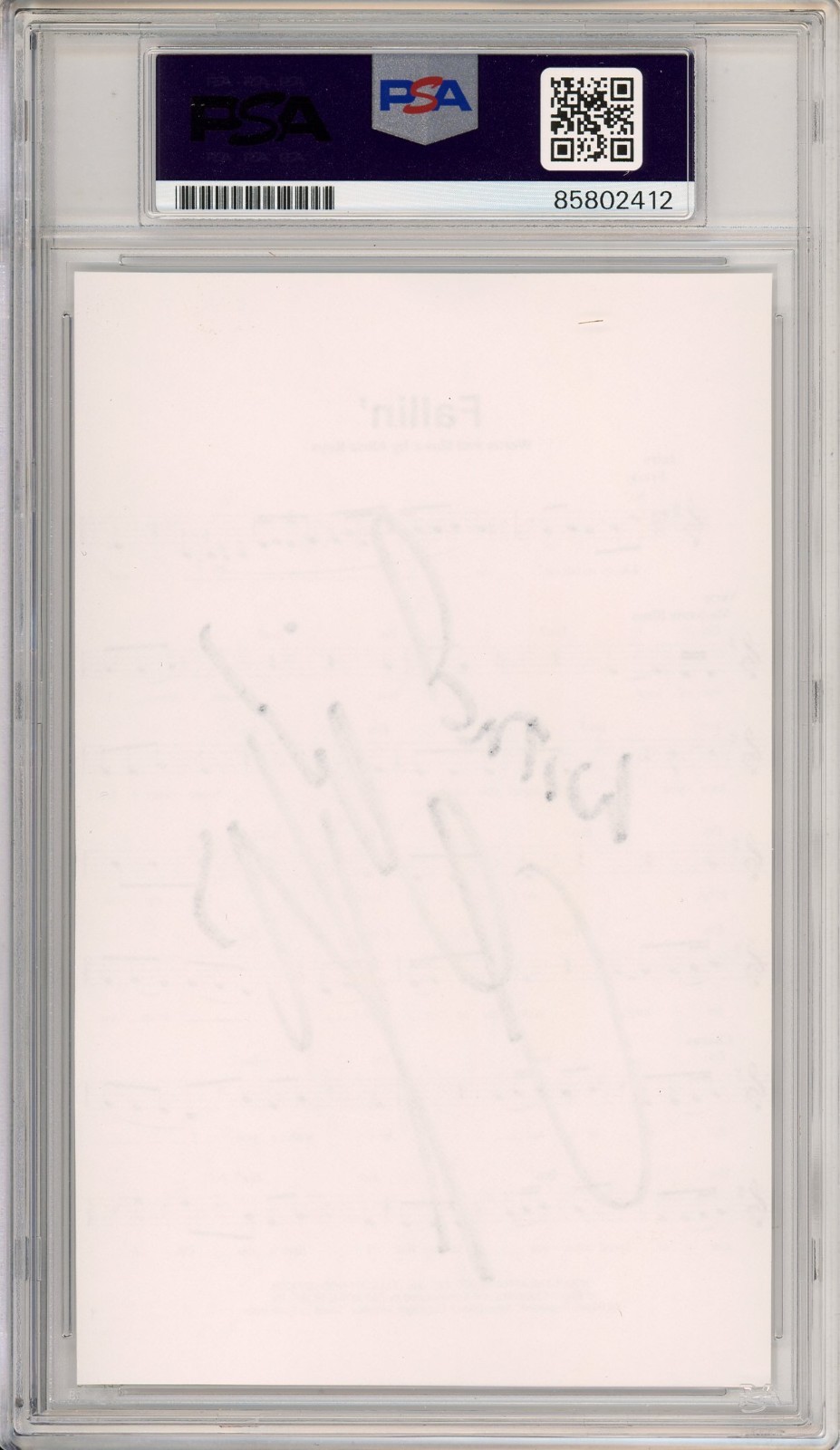 Alicia Keys SIGNED Fallin' Lyric Piano Sheet Music PSA DNA COA AUTOGRAPH