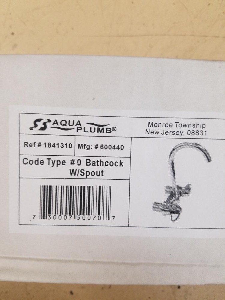 Bath cock with spout