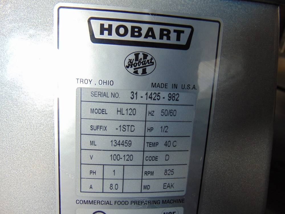 HOBART HL200 20 Quart Mixer