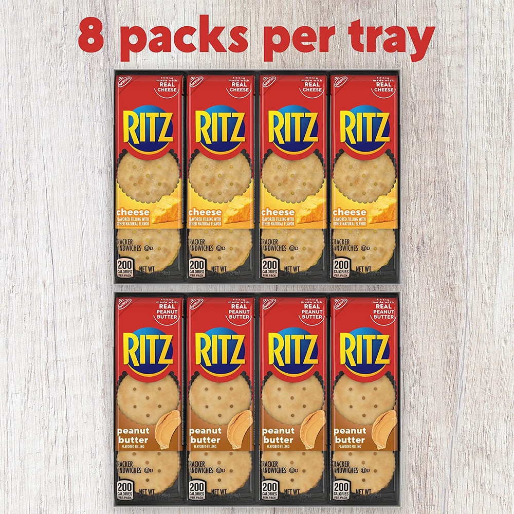 Cheese Sandwich Crackers, 48 Snack Packs (6 Boxes)
