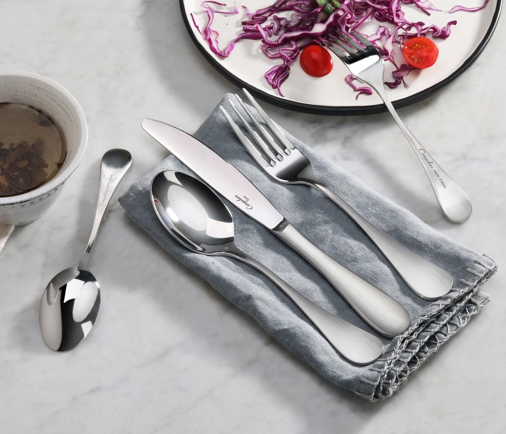 Cangshan RAIN Series Stainless Flatware Set, Window Box, Matte Finish Handle ...