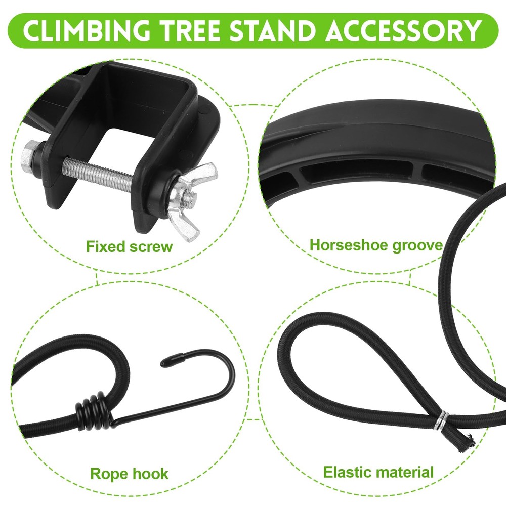 Climbing Tree Stand Accessories with Elastic Rope Adjustable Rapid Climb Stir...
