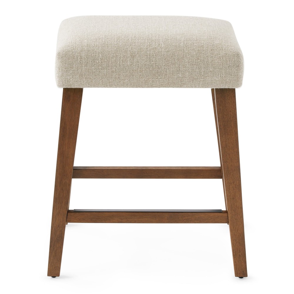 Mainstays Backless Upholstered Counter Stool, Nathan Sand