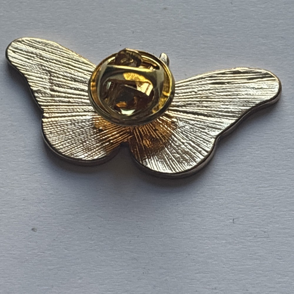 Butterfly Metal Badge.
