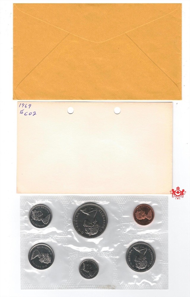 1969 Canada Proof Like Set - Double Legend Dollar -