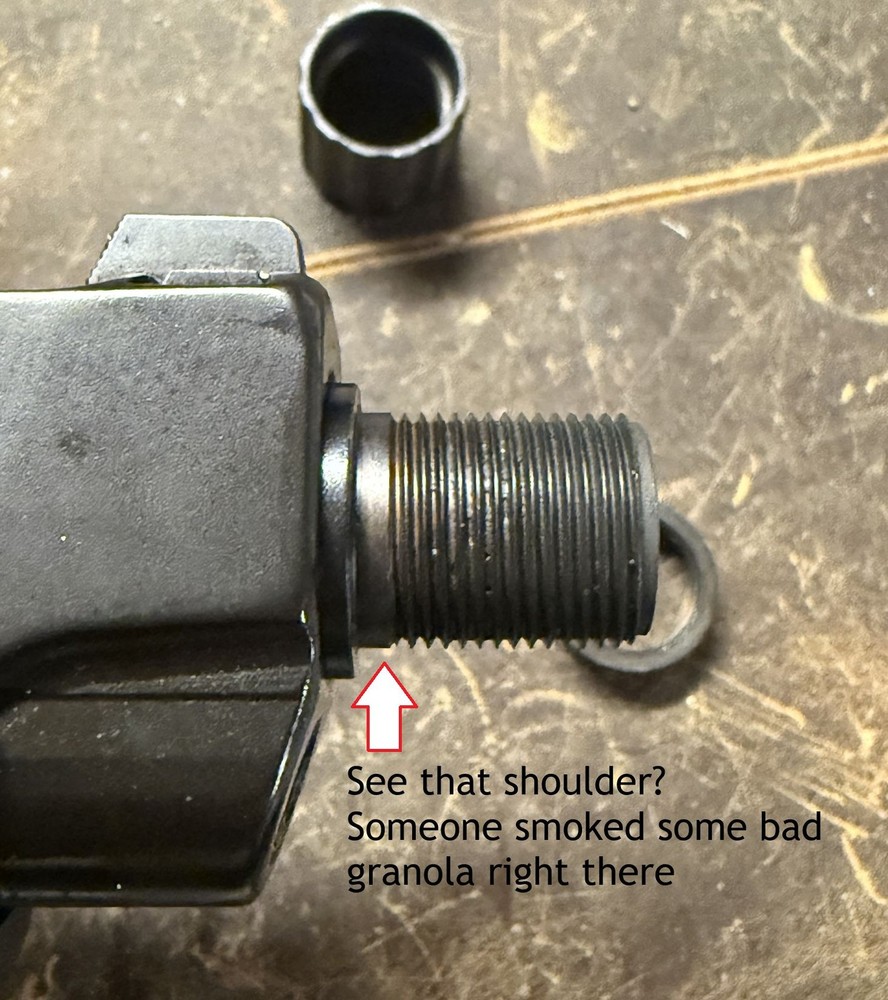 .200" Tall 1/2-28 Barrel Thread Spacer
