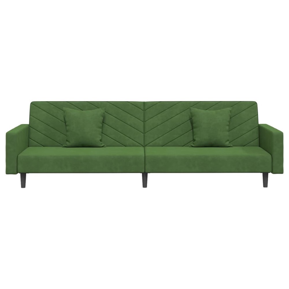 Sofa Bed Dark Green Velvet (100% polyester) Standard