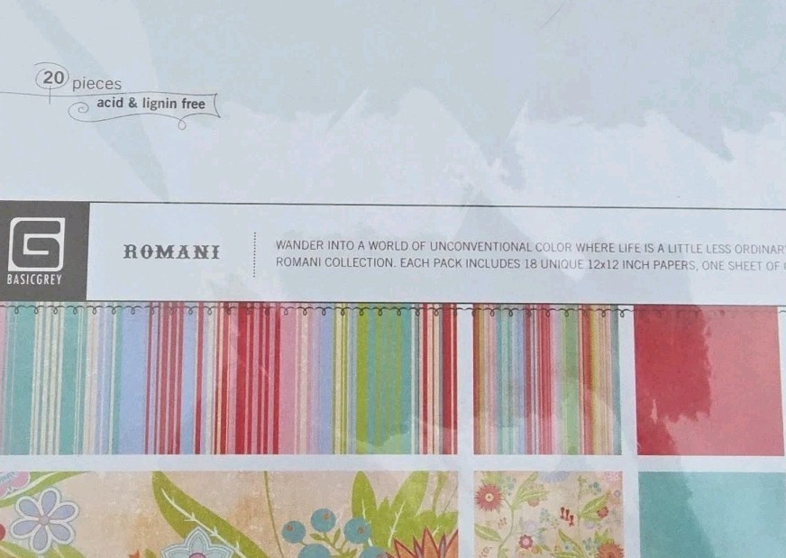 BASIC GREY Indulgent Collection Pack Scrapbook Craft Paper Sealed