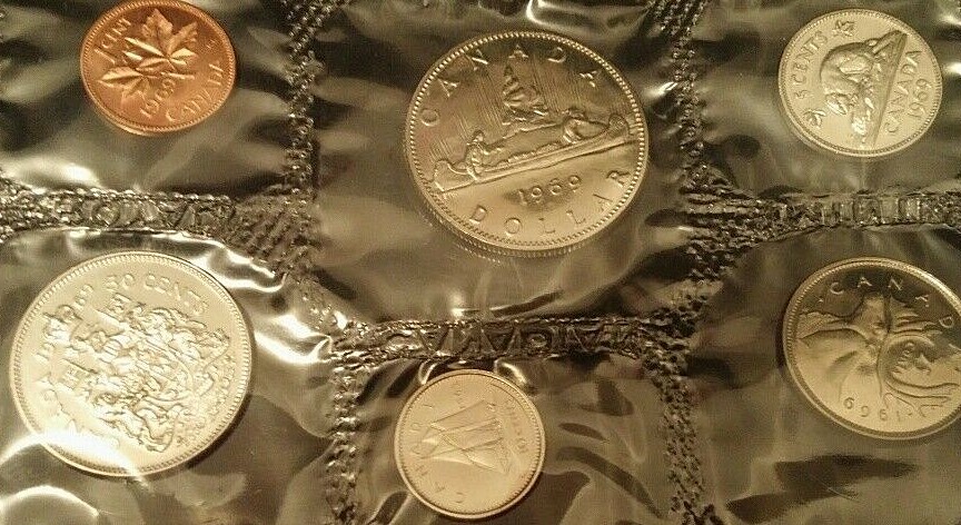1969 Uncirculated Canada Mint Proof Like Set, original envelope & COA