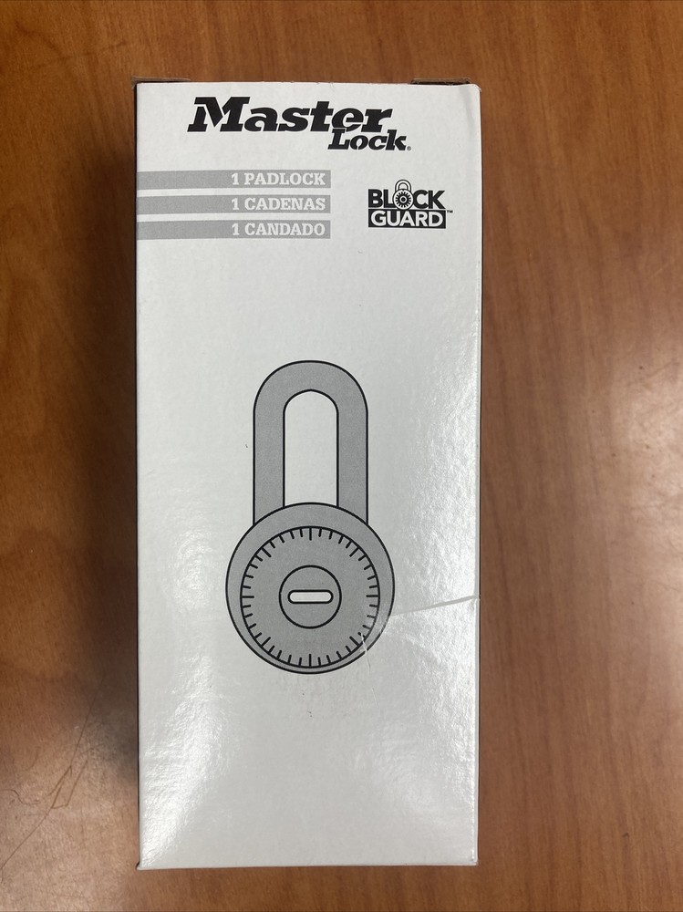 Master Lock Combination Padlock with Black Dial for Locker 1525