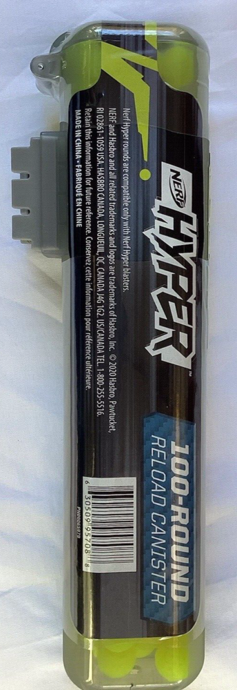 NERF Hyper 100-Round Refill Canister NEW