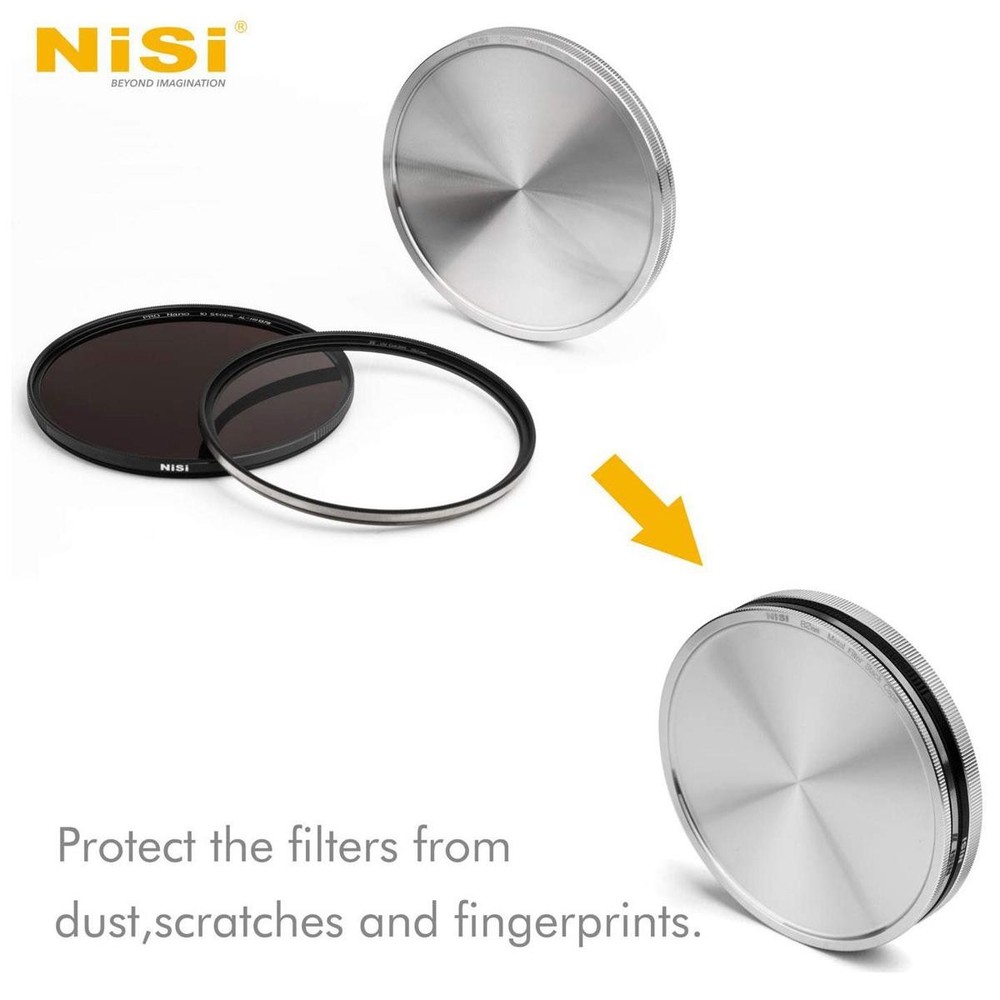 NiSi Metal Stack Caps for 82mm Circular Filters, Pair