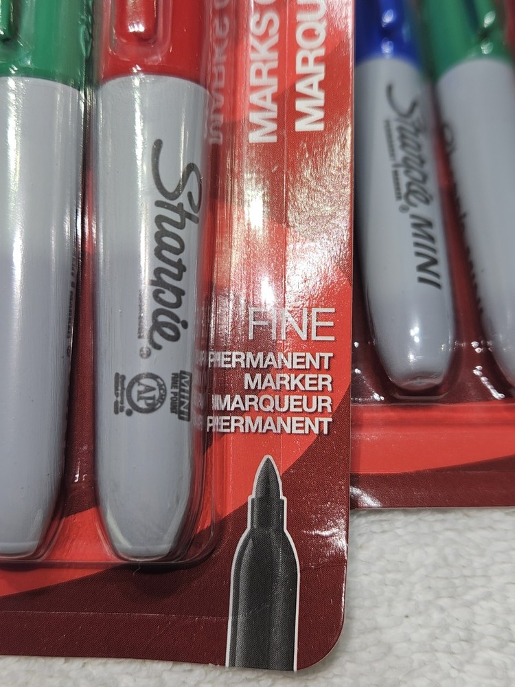 Sharpie Mini, Fine Point 4 Color Pack, 3 Packs