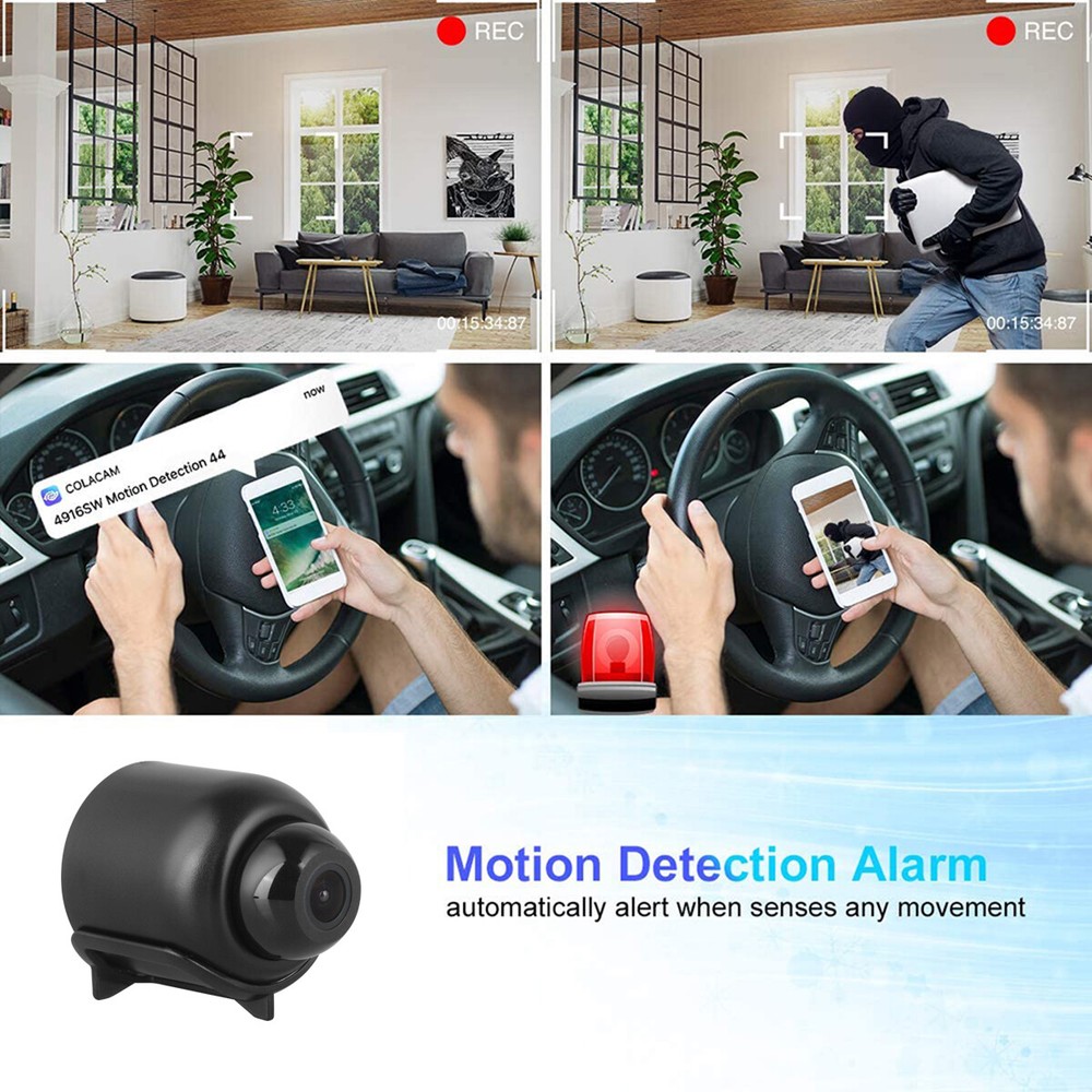 Mini Camera Security Wireless Wifi HD1080P Motion Detect Night Vision Cam