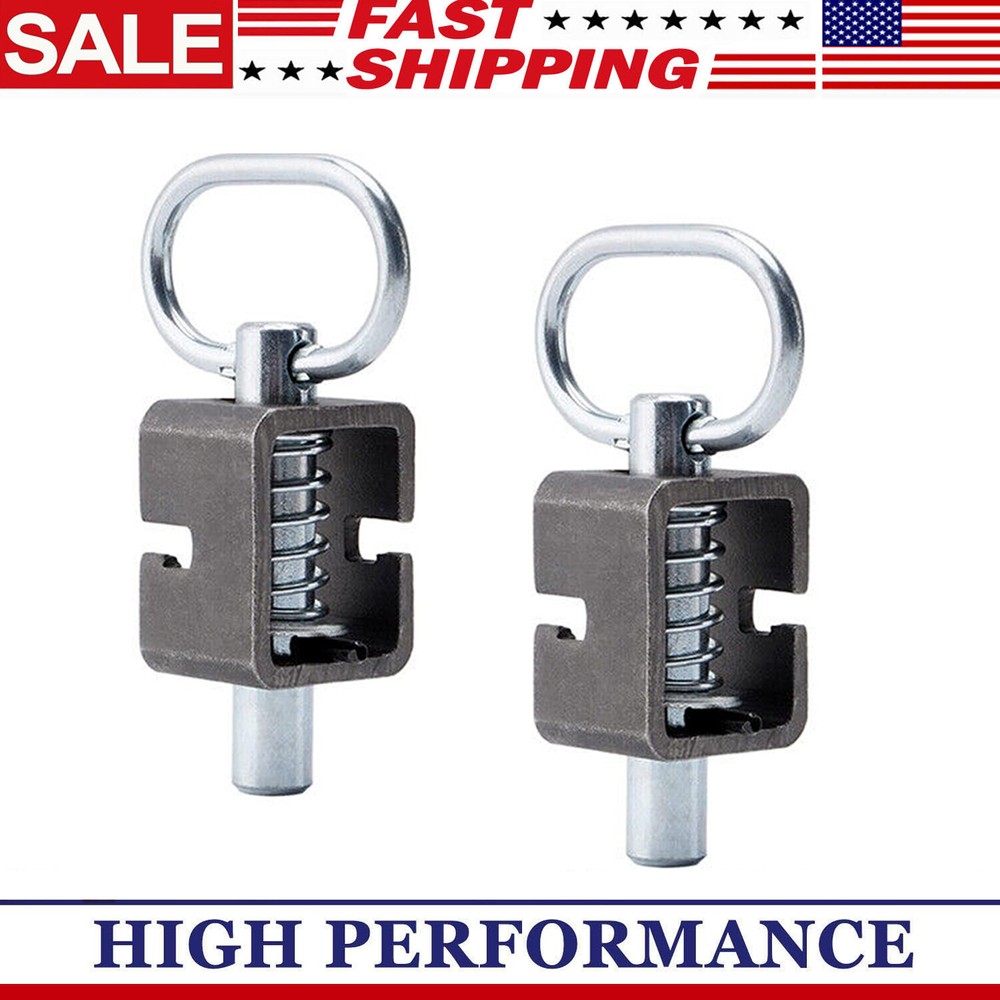 Spring Trailer Gate Loaded Weld-On Spring Latch Lock Assembly Auto Outdoor 2pcs