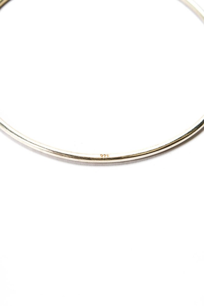 Ann Demeulemeester Womens 925 Silver Bangle 2.5" 7.2g