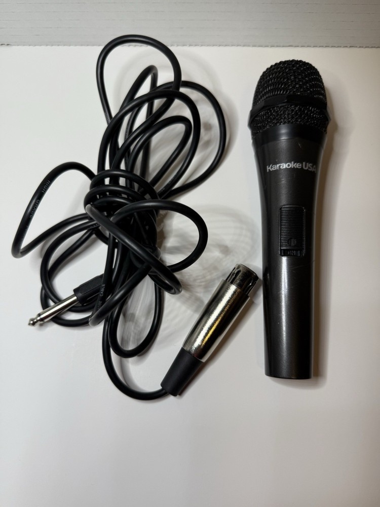 Karaoke USA Professional Dynamic Microphone Detachable Cord Tested Mic