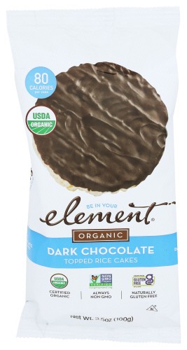 Element Snacks Rice Cake Dk Choc 3.5 OZ Pack Of 6
