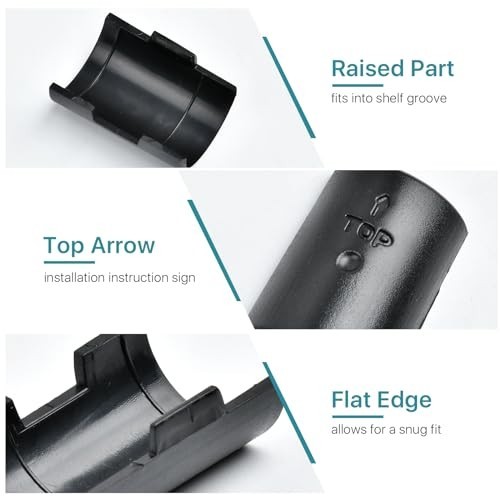 200 Pack Wire Shelf Lock Clips - 1" Replacement Clips for Wire Shelving System