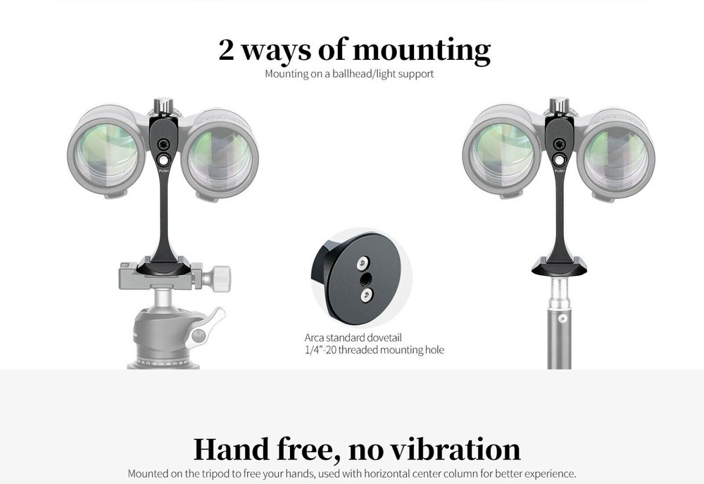 Leofoto BC-03 Hands Free Modular Binocular Adapter