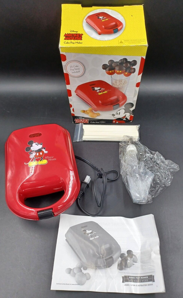 DISNEY MICKEY MOUSE CAKE POP MAKER MODEL #DCM-8 NEW IN BOX