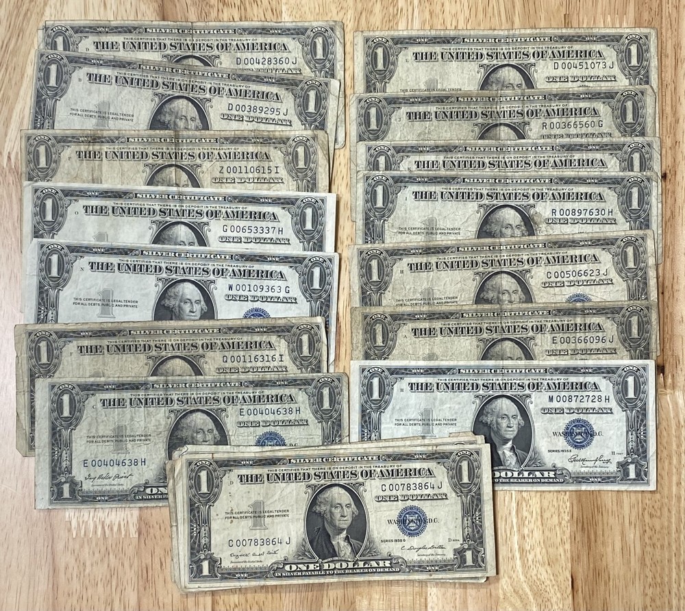 1935 (ANY SERIES) $1 Silver Certificate Low Serial Starting W/ 00 - ONE NOTE
