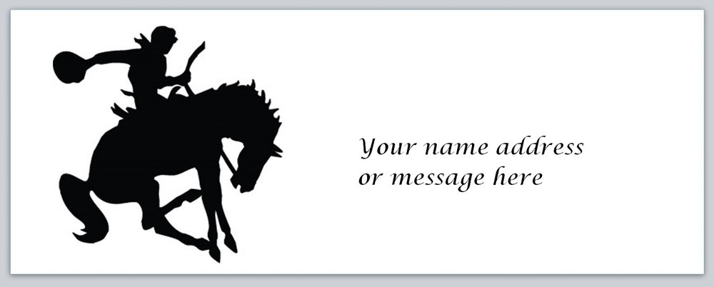 Personalized Western Cowboy Address Labels (BX 2)