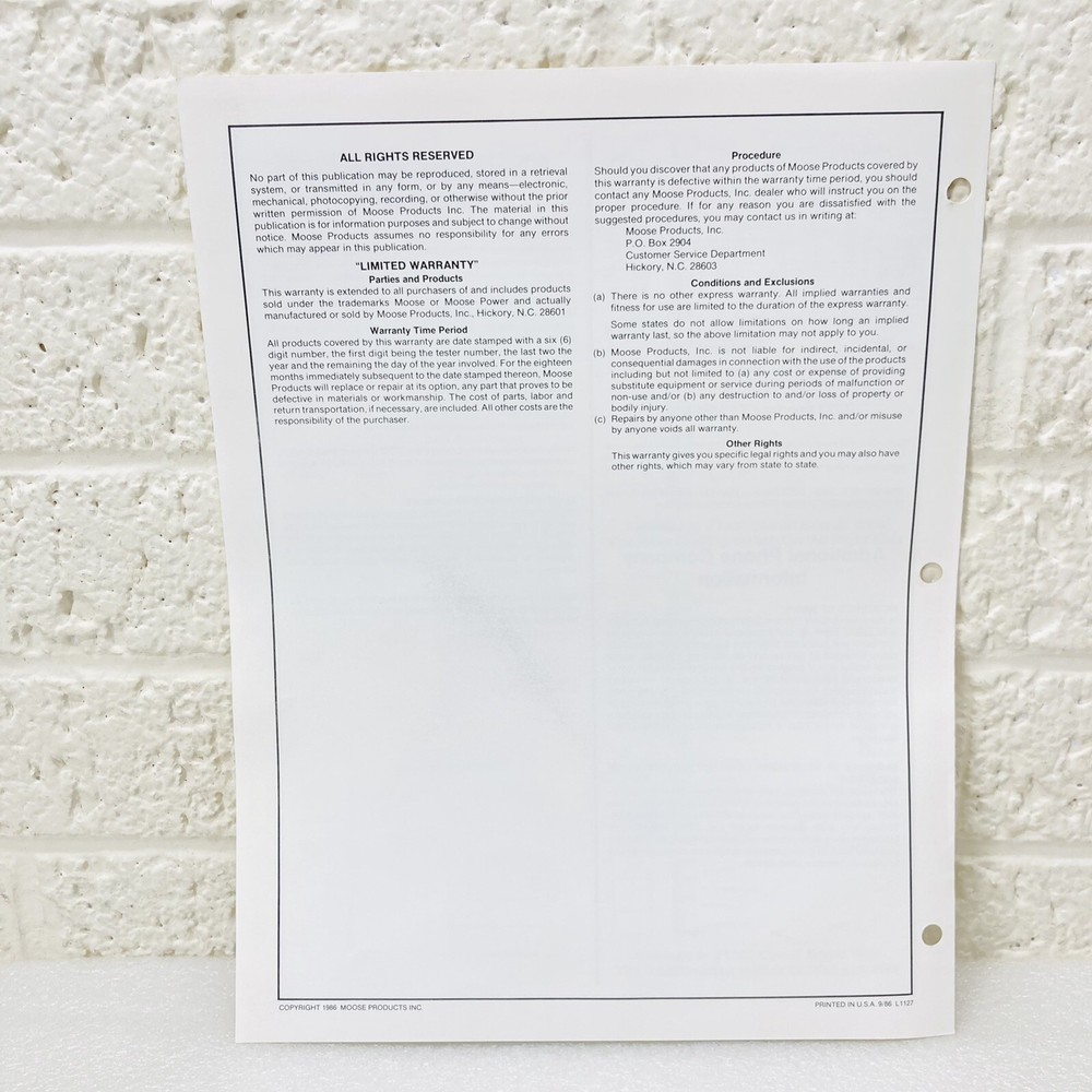 Moose Z232 Relay/Ground Start Module Assembly Specifications & Instructions