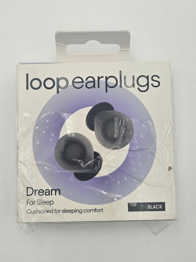 Loop Dream Earplugs for Deep Sleep Snoring Black Brand New