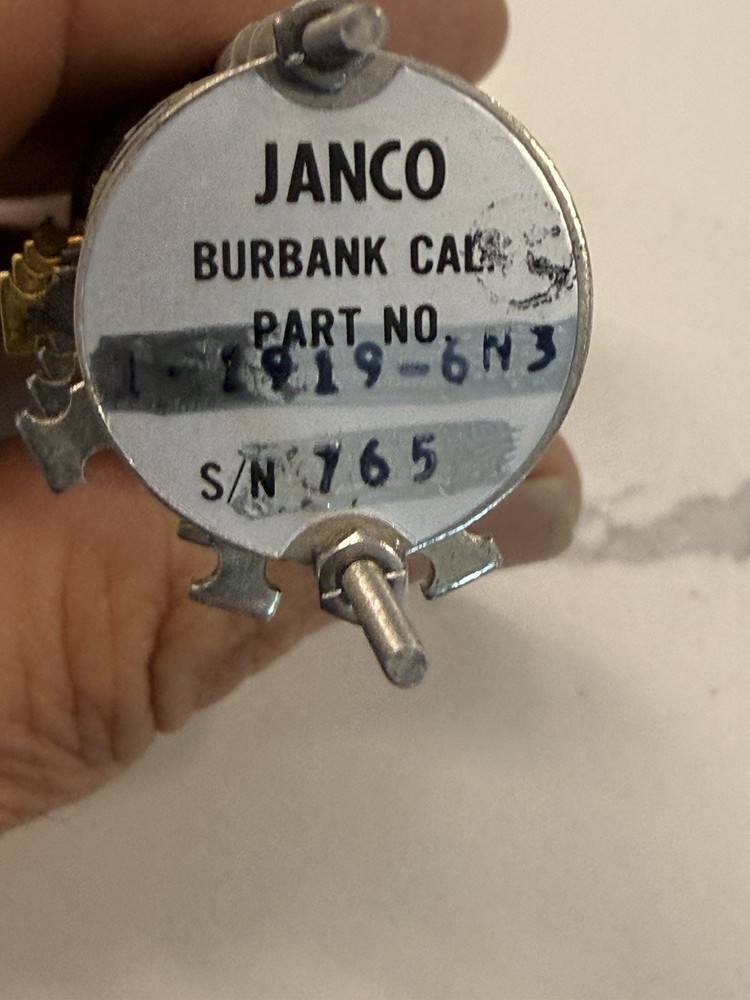 JANCO SWITCH ROTARY 1-1919-6N3 6Deck 3position