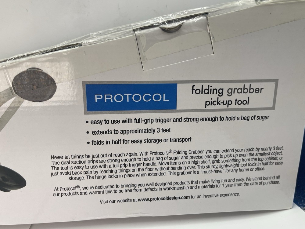 PROTOCOL FOLDING GRABBER PICK-UP TOOL EXTENDS 33"